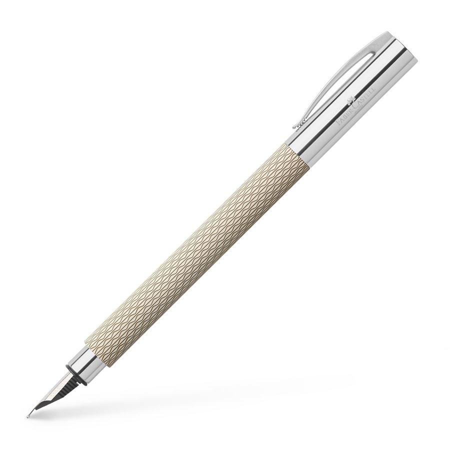 Faber-Castell - Stylo-plume Ambition OpArt White Sand F