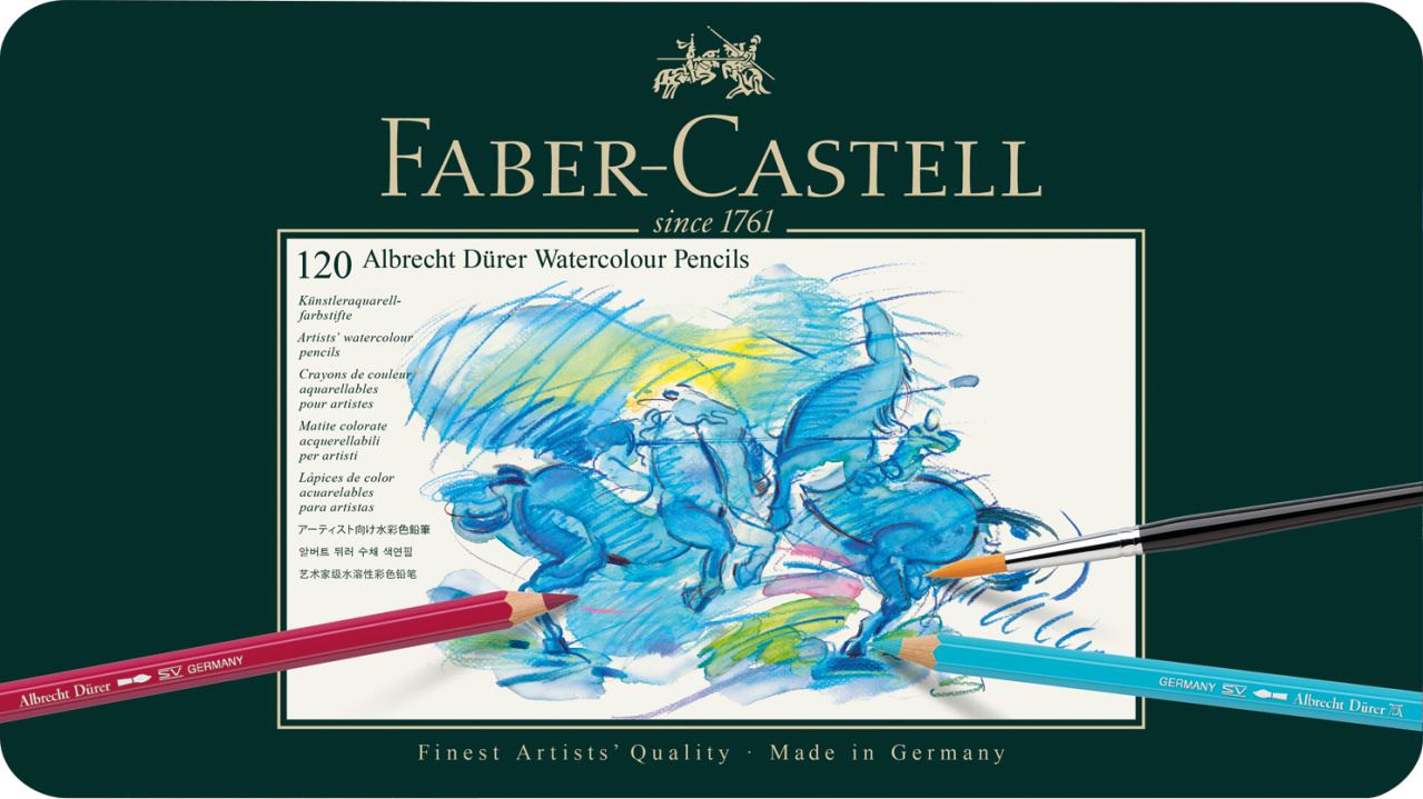 Faber-Castell - Crayons aquarellable Albrecht Dürer boîte métal de 120