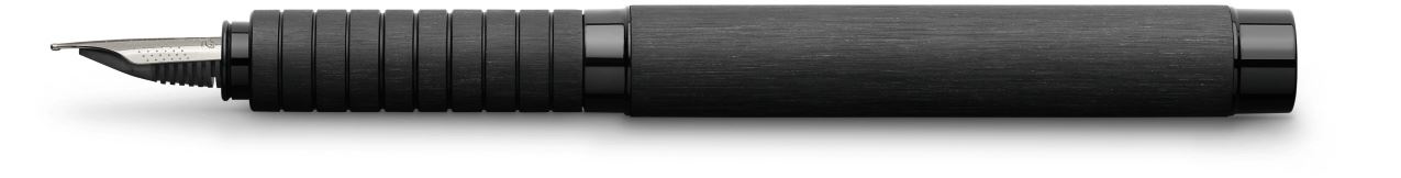Faber-Castell - Stylo plume Essentio Aluminium Noir fine