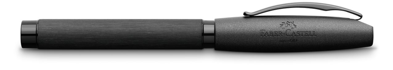 Faber-Castell - Stylo plume Essentio Aluminium Noir fine