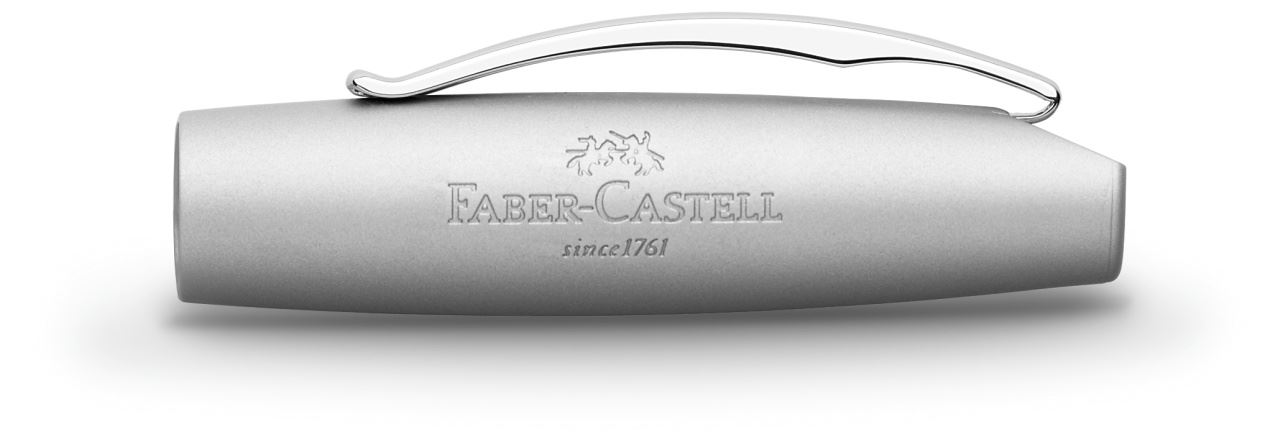 Faber-Castell - Stylo-plume Essentio métal chromé M