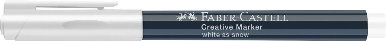Faber-Castell - Marqueur créatif, couleur "white as snow"