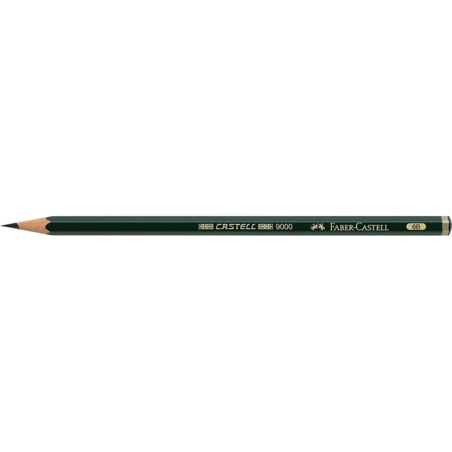 Faber-Castell - Crayon graphite Castell 9000 6B