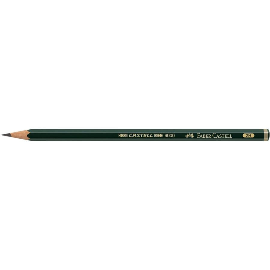 Faber-Castell - Crayon graphite Castell 9000 2H