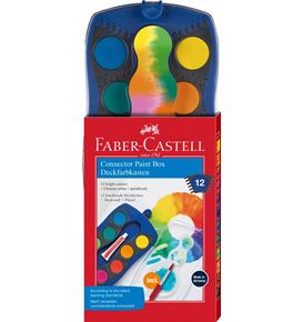 Faber-Castell - Palette Connector 12 couleurs bleu