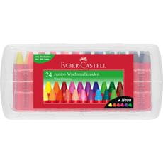 Faber-Castell - Crayons de cire Jumbo 24 par boîte