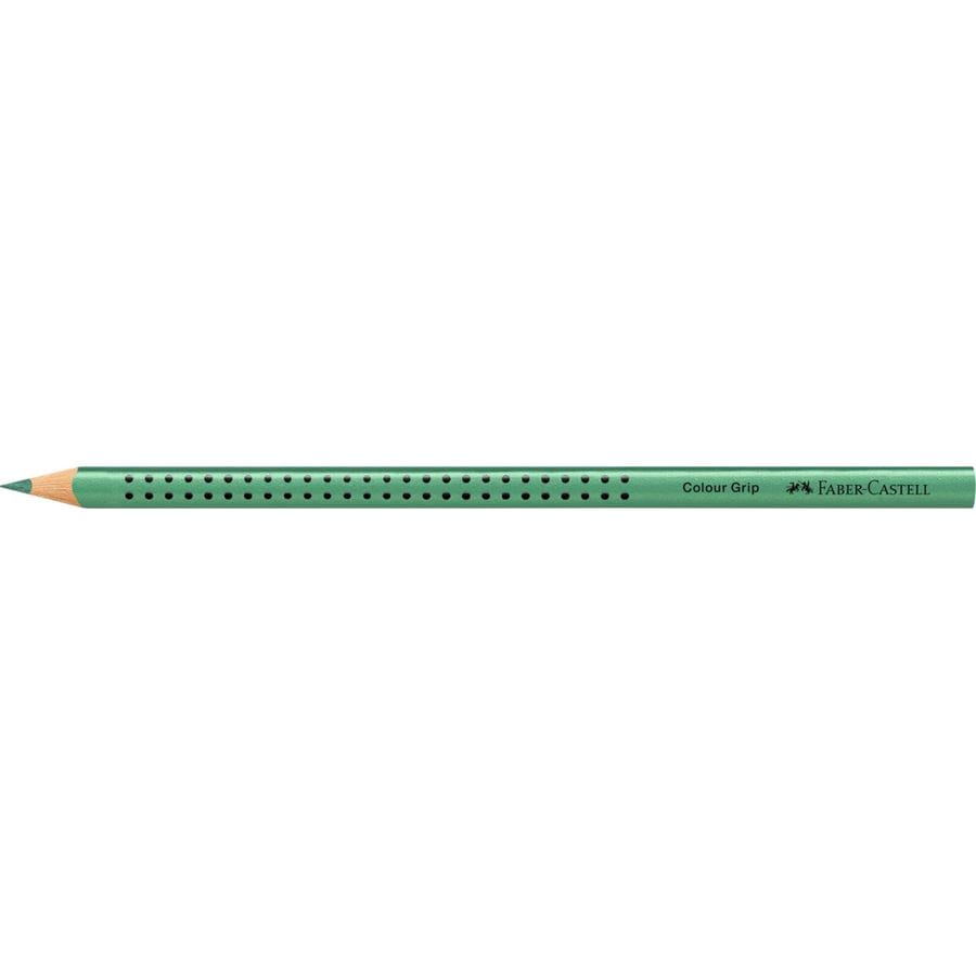 Faber-Castell - Crayon de couleur Colour Grip Vert métallique