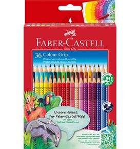 Faber-Castell - Crayon de couleur Colour Grip étui de 36