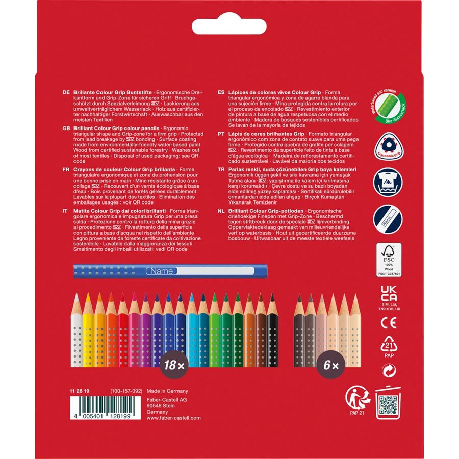 Faber-Castell - Colour Grip CP couleurs peau 24