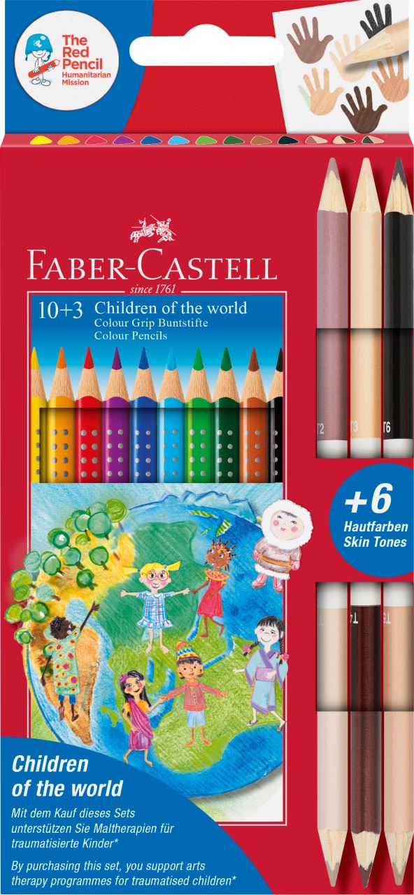 Faber-Castell - Coulour Grip Enfants du Monde 10+3