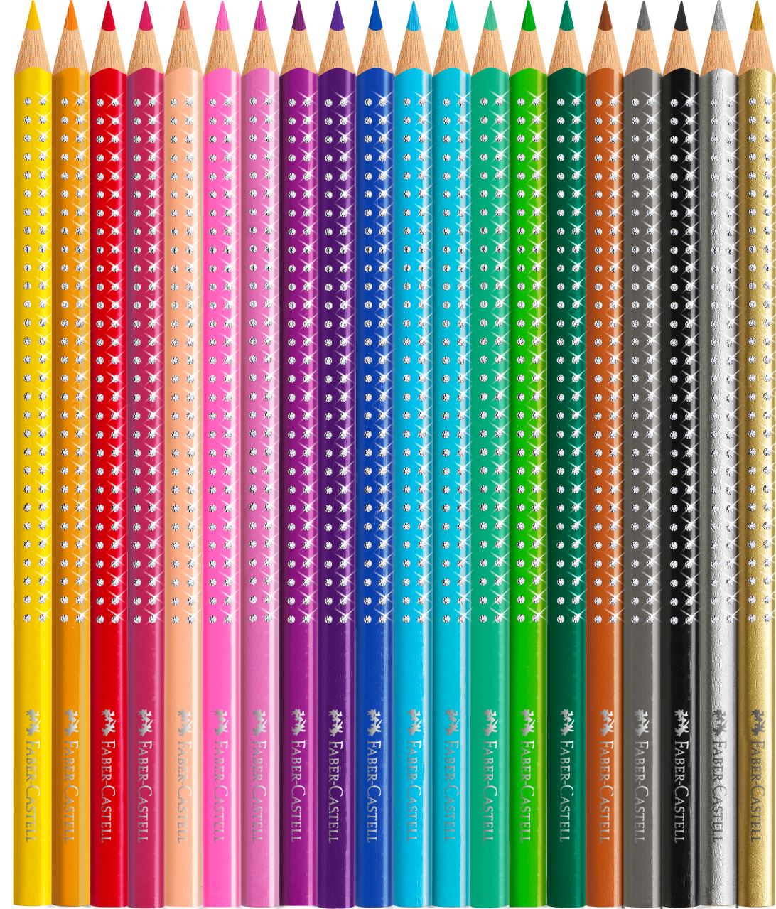 Faber-Castell - Coffret cadeau crayons Sparkle 20x