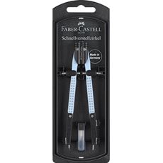 Faber-Castell - Compas à réglage rapide Grip sky
