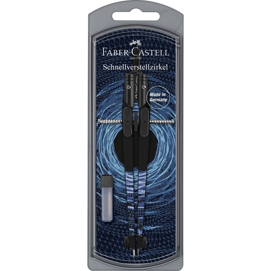 Faber-Castell - Compas à réglage instantané Shiny Twist