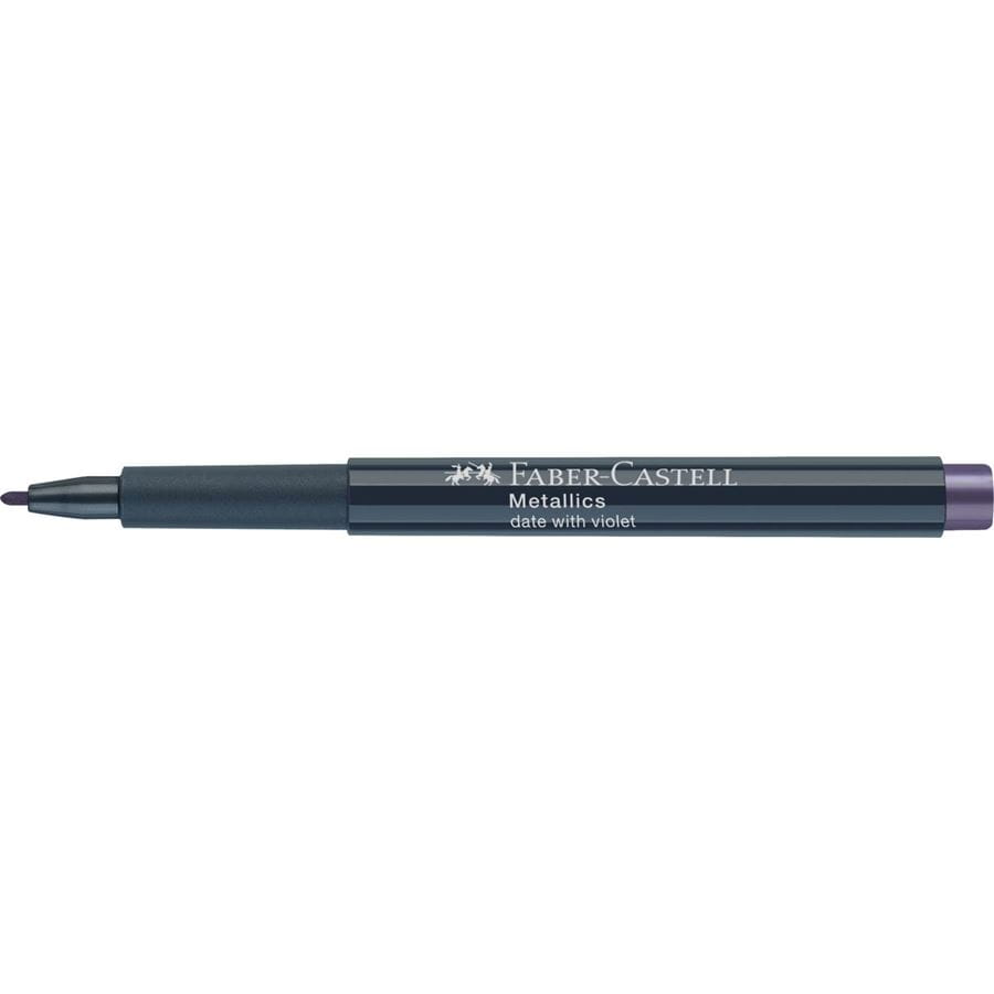 Faber-Castell - Marqueur Metallics, couleur date with violet