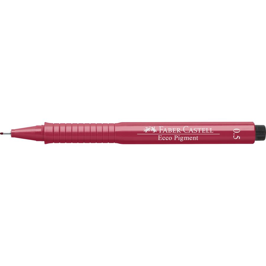 Faber-Castell - Feutre fin Ecco Pigment, 0,5 mm, rouge