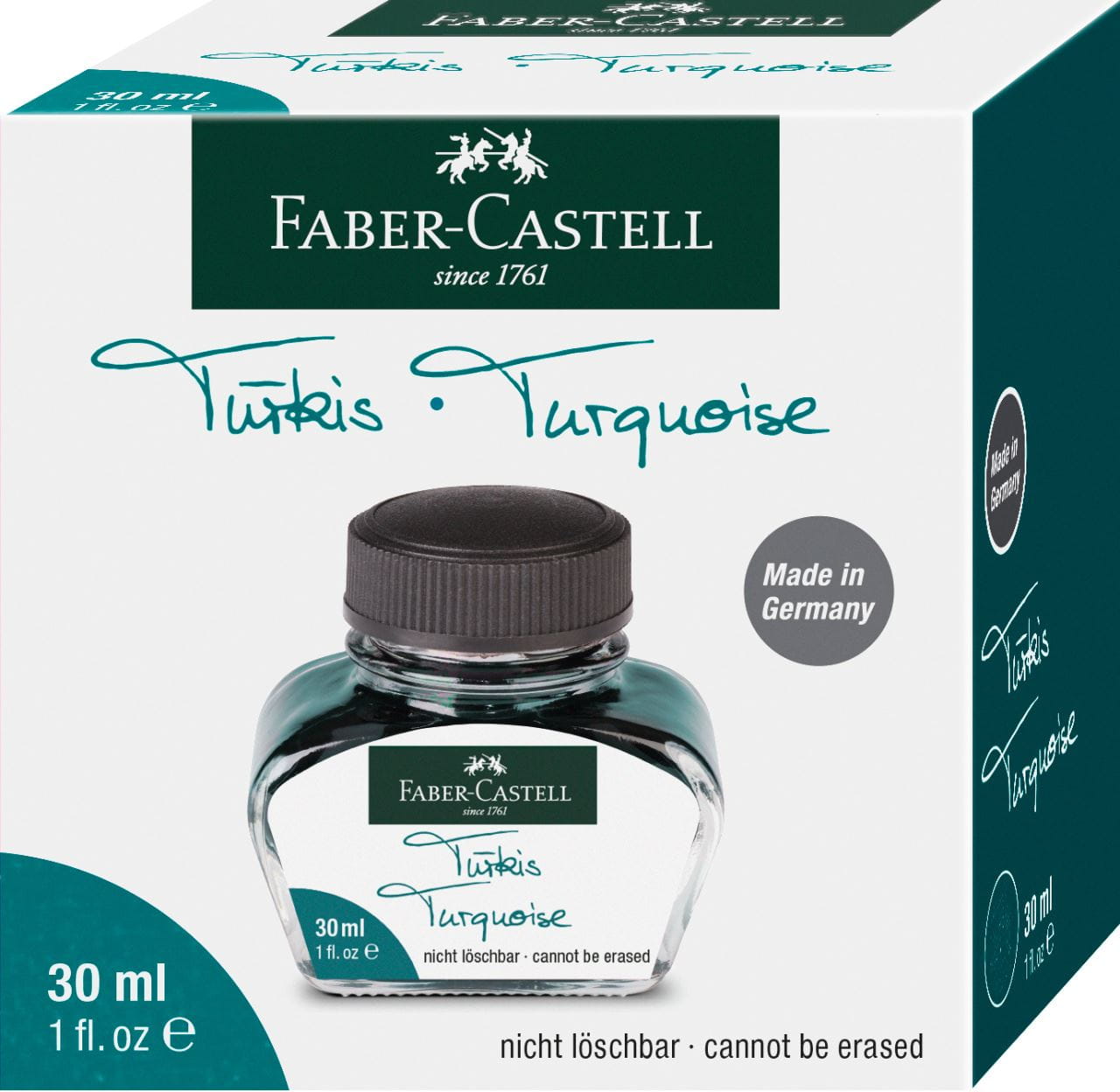 Faber-Castell - Flacon d'encre turquoise 30 ml