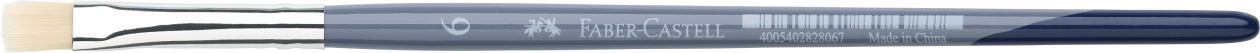 Faber-Castell - Pinceau plat poils en soie synthétique taille: 6