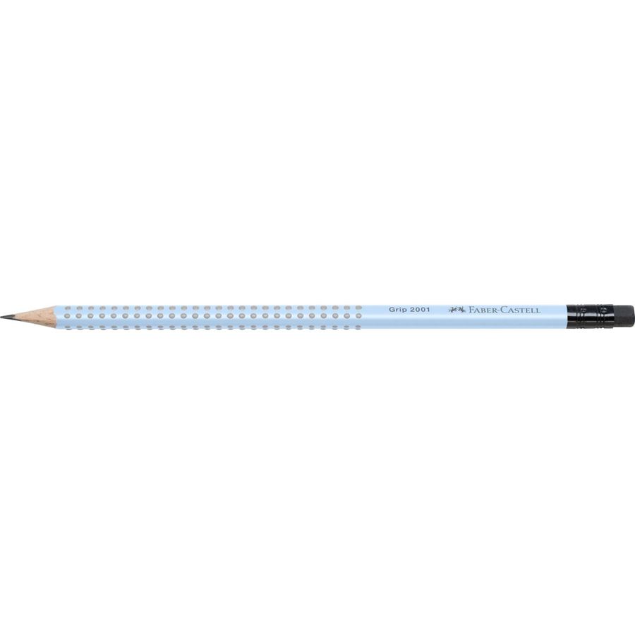 Faber-Castell - Crayon Grip 2001 bout gomme B sky blue