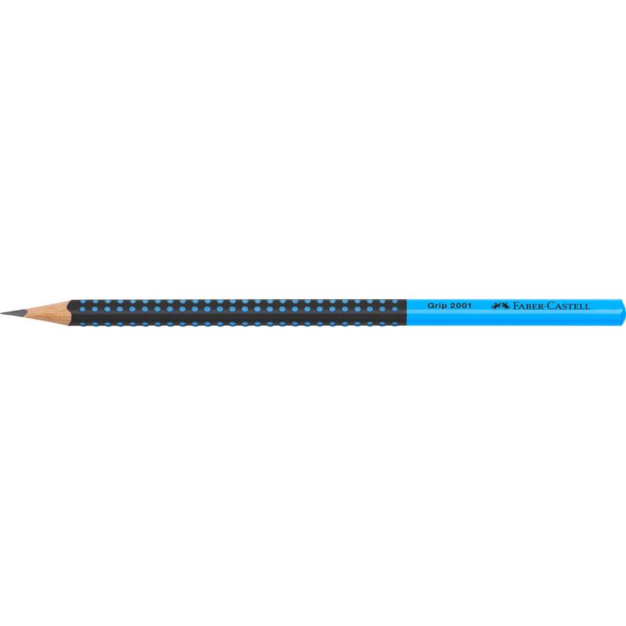 Faber-Castell - Crayon graphite Grip 2001 bicolore noir/bleu