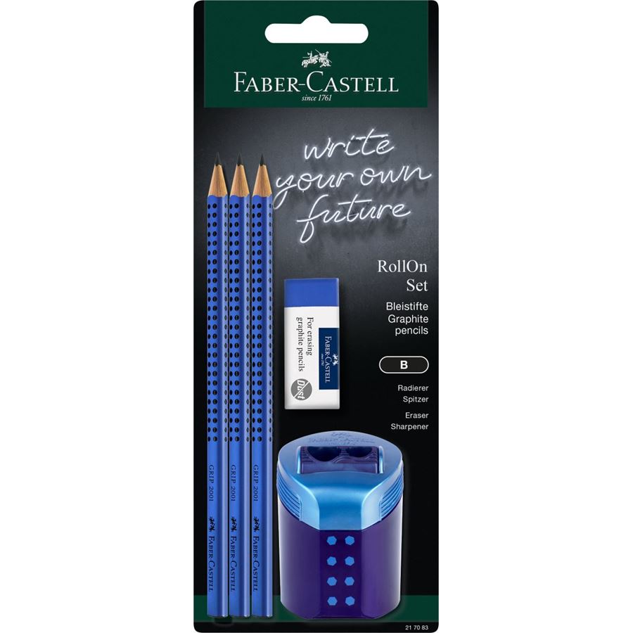 Faber-Castell - Grip Set RollOn bleu