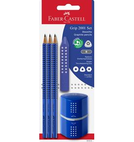 Faber-Castell - Grip 2001 set bleu blister