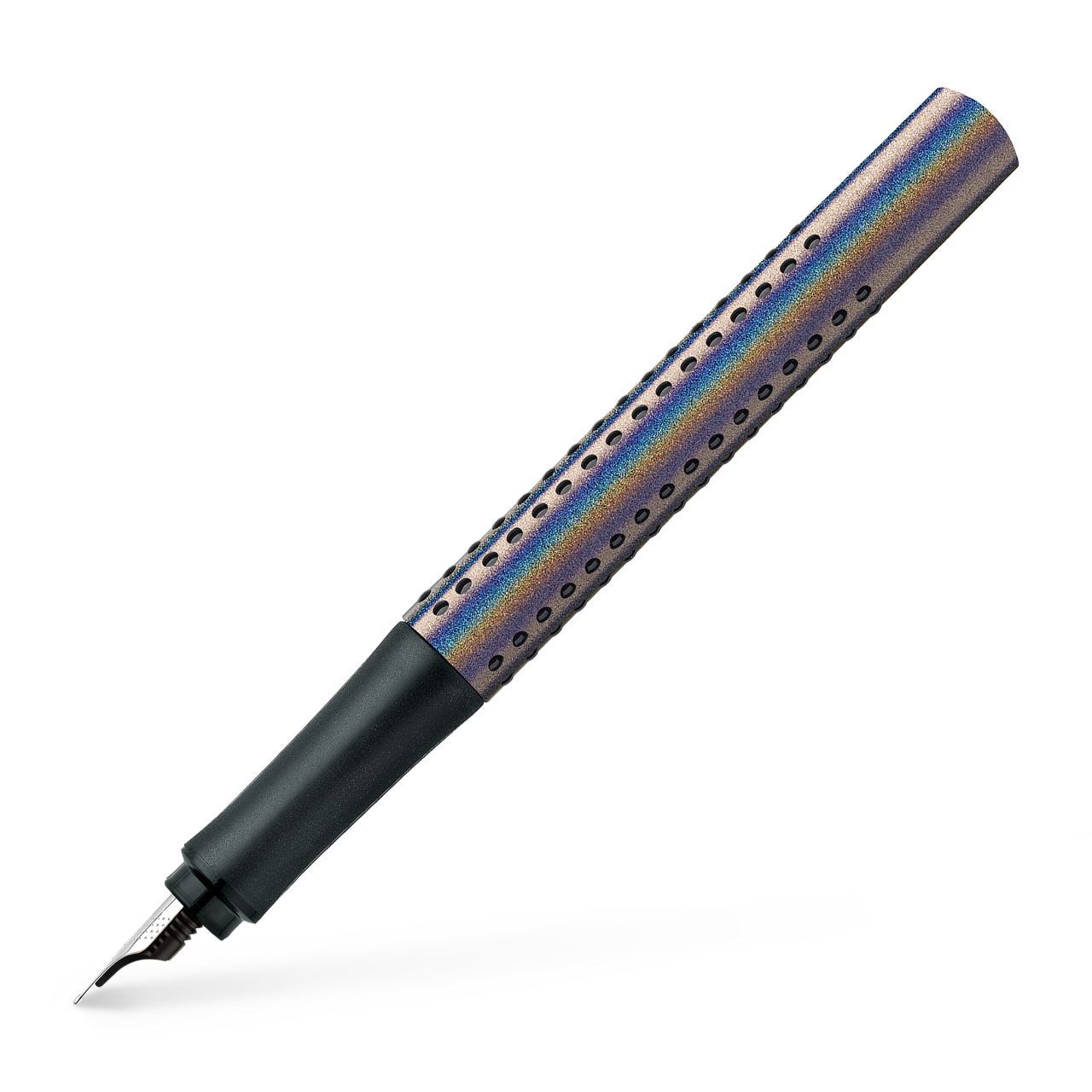 Faber-Castell - Stylo-plume Grip Edition Glam M silver