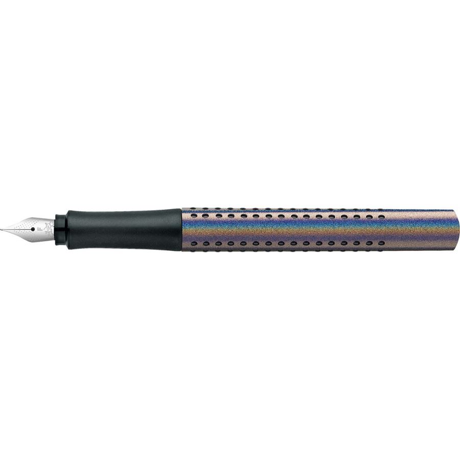 Faber-Castell - Stylo-plume Grip Edition Glam F silver