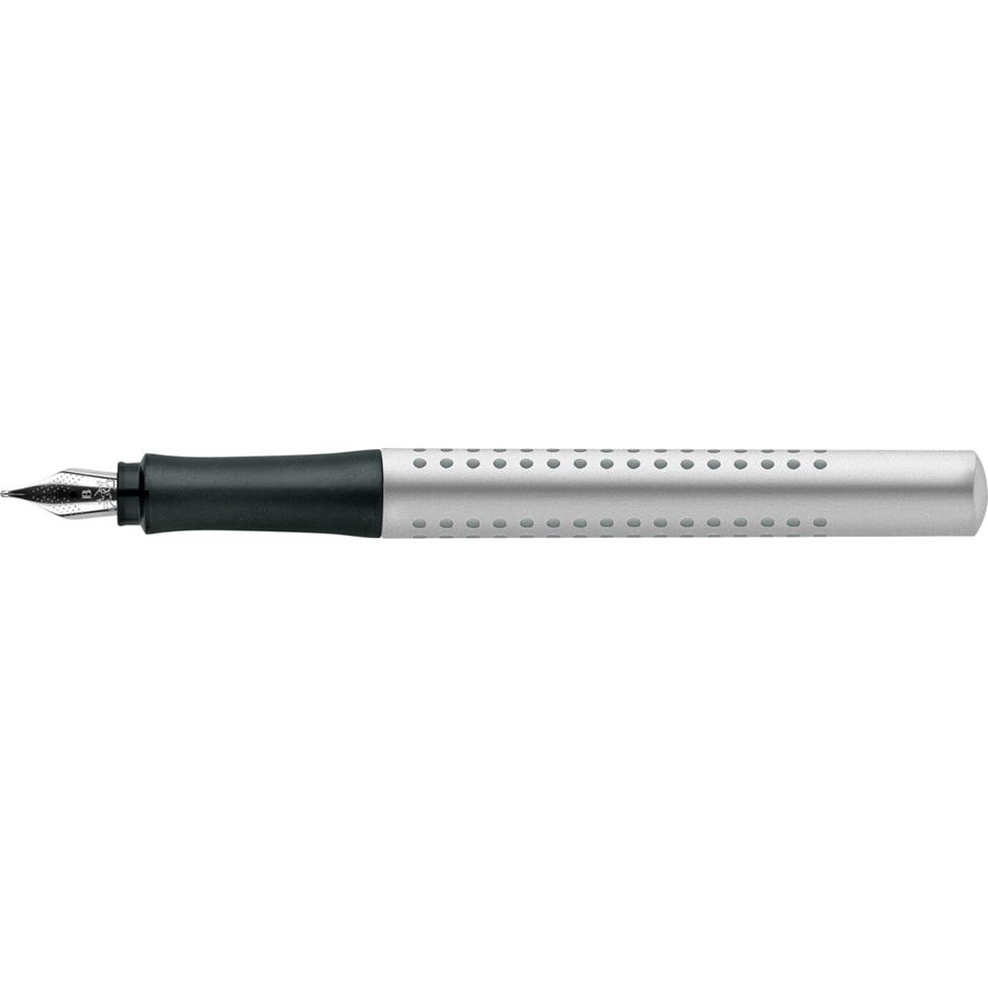 Faber-Castell - Stylo-plume Grip 2011 B argent
