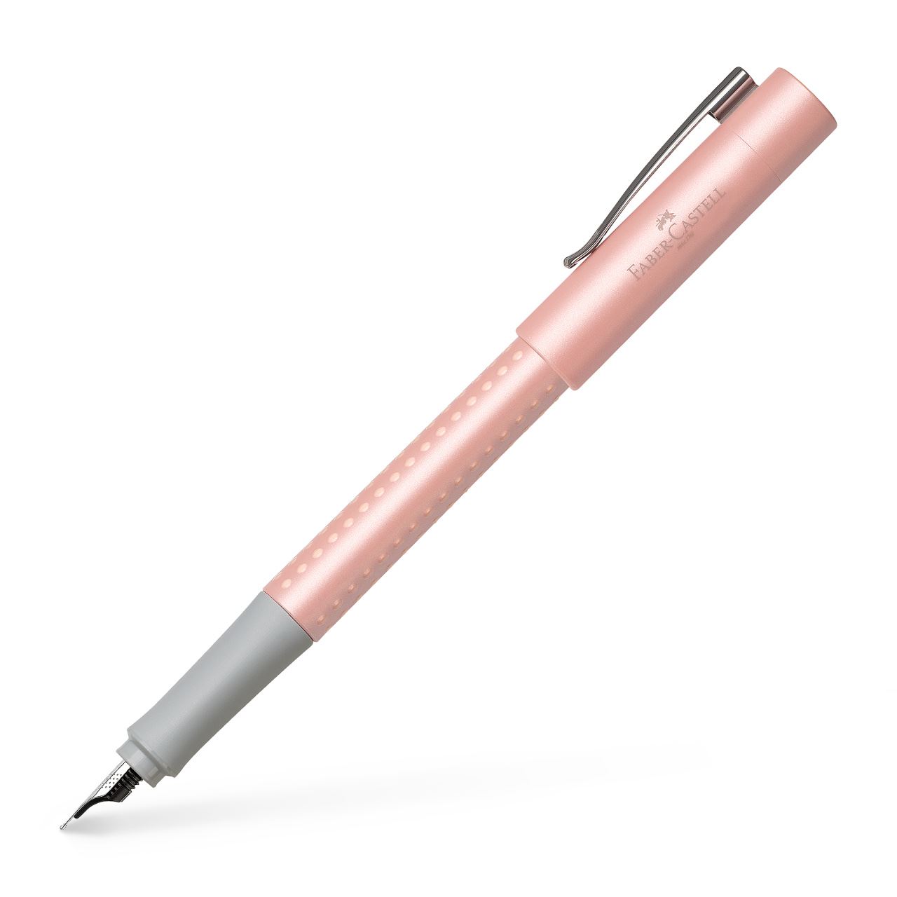 Faber-Castell - Stylo-plume Grip Pearl Edition EF rose
