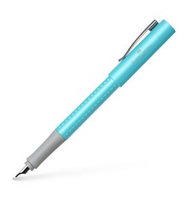 Faber-Castell - Stylo-plume Grip Pearl Ed. M turquoise