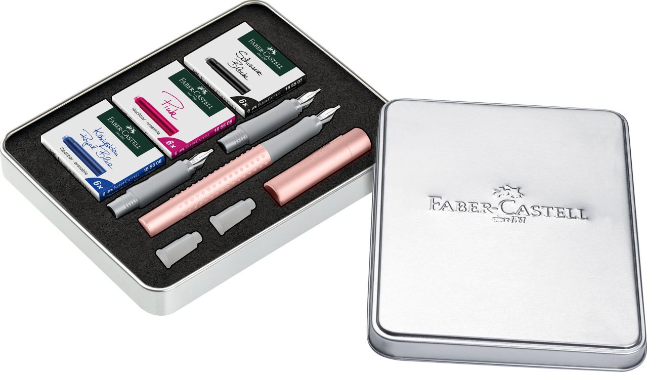 Faber-Castell - SP Grip Pearl set calligraphie, rose