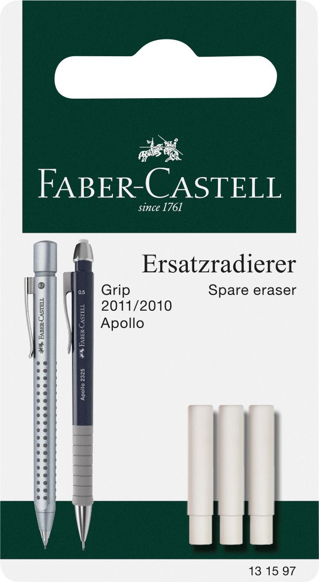 Faber-Castell - Gommes de rechange Grip 2011 3x