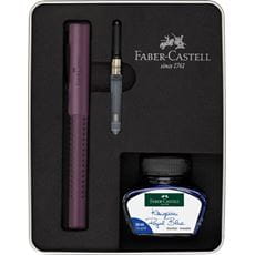 Faber-Castell - Set SP Grip Edition M +conv+encre berry