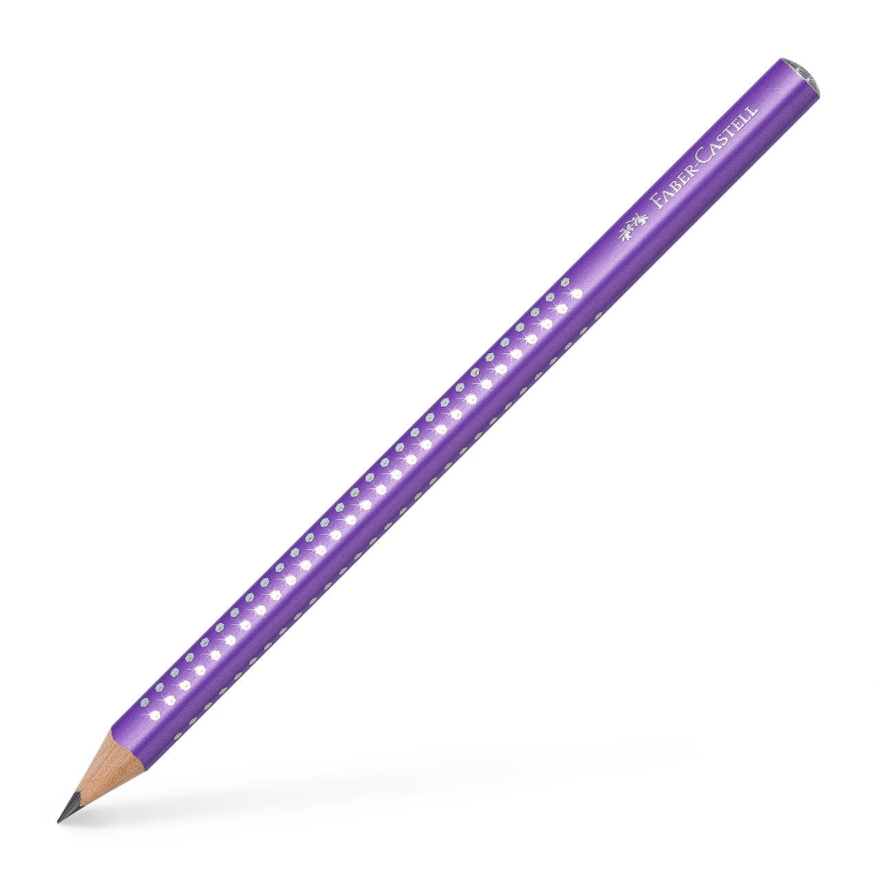 Faber-Castell - Crayon graphite Jumbo Sparkle violet nacré