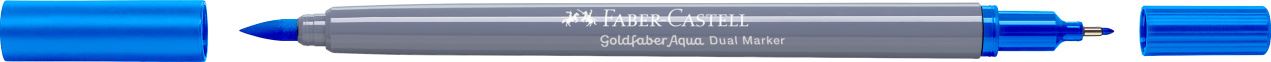 Faber-Castell - Goldfaber Aqua Double Pointe, bleu phthalo