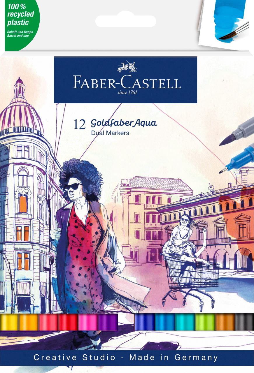 Faber-Castell - Goldfaber Aqua Double Pointe boîte de 12