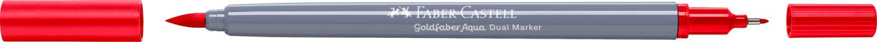Faber-Castell - Goldfaber Aqua Double Pointe, rouge géranium clair