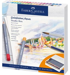 Faber-Castell - Crayon aquarellable Goldfaber Aqua, studio box