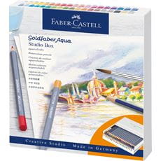 Faber-Castell - Crayon aquarellable Goldfaber Aqua, studio box