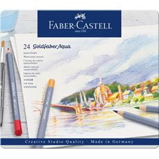 Faber-Castell - Crayon Goldfaber Aquarelle boîte métal de 24 pièces