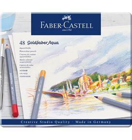 Faber-Castell - Crayon Goldfaber Aquarelle boîte métal de 48 pièces
