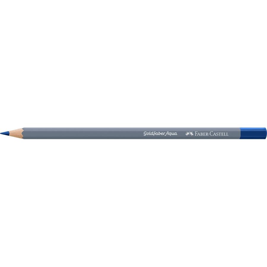 Faber-Castell - Crayon Goldfaber Aqua bleu hélio rougeâtre