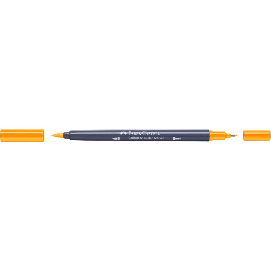 Faber-Castell - Goldfaber Sketch double pointe, 109 dark chrome yellow