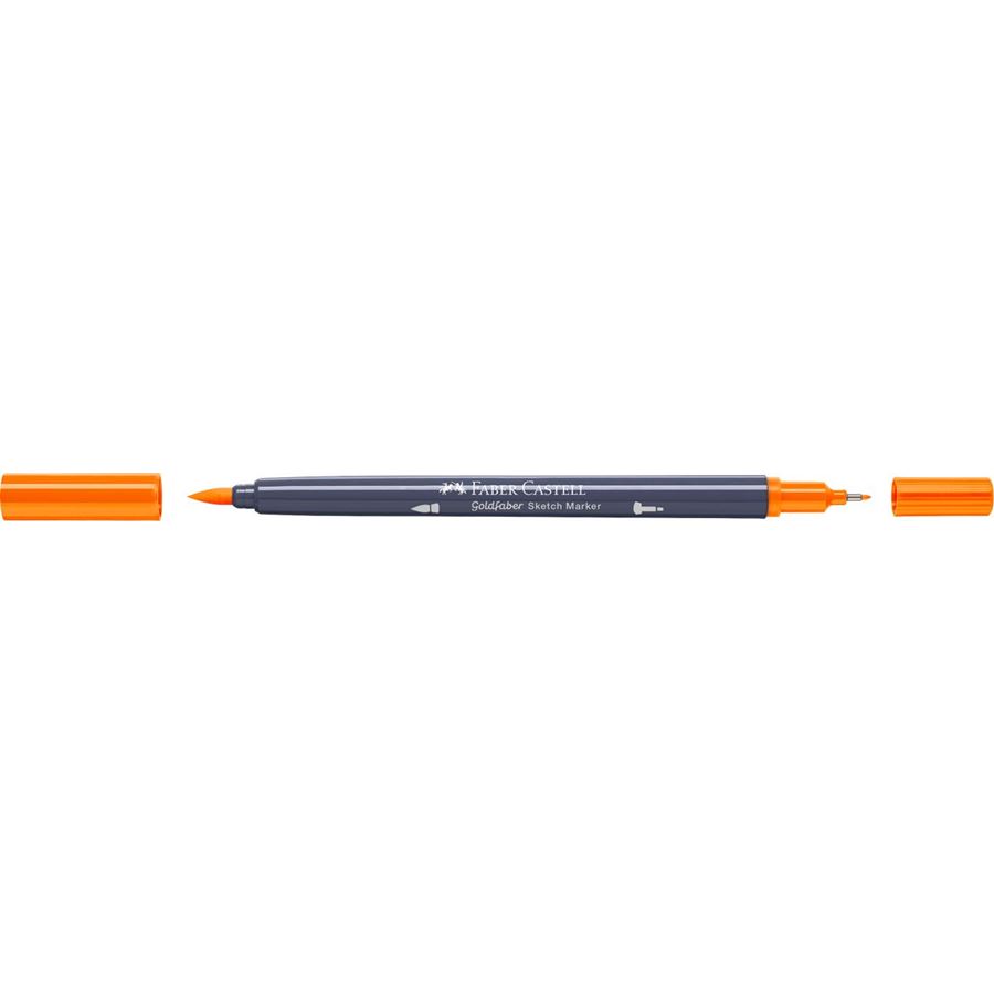 Faber-Castell - Goldfaber Sketch double pointe, 111 cadmium orange