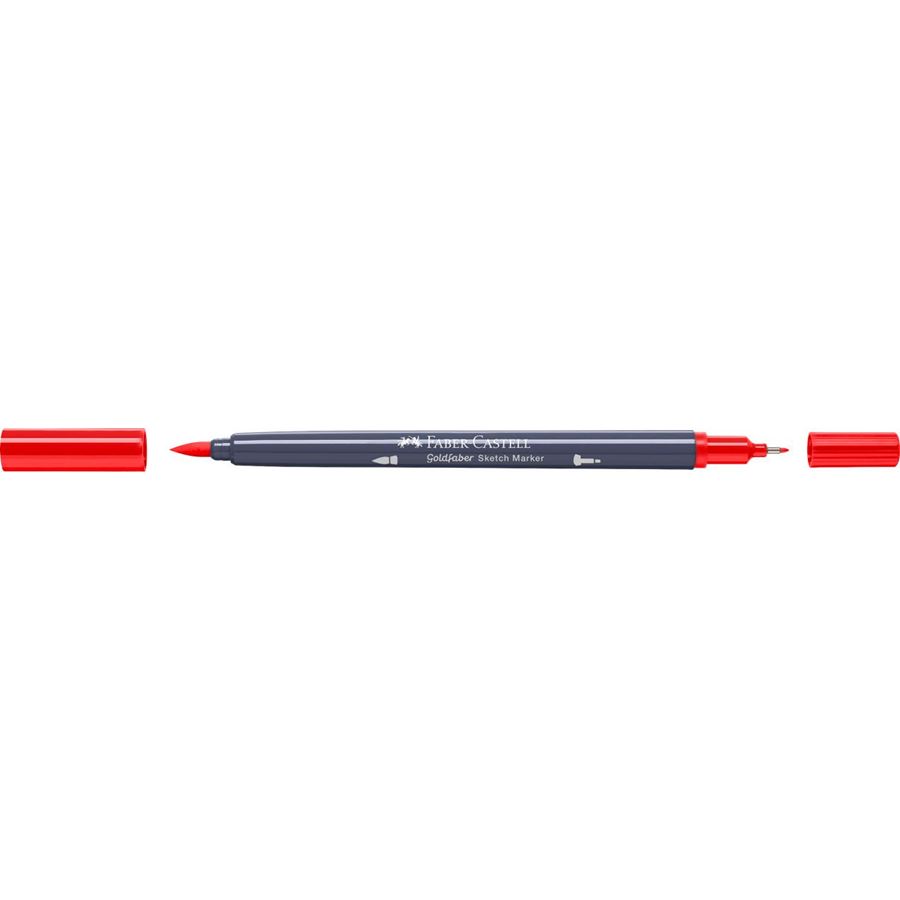 Faber-Castell - Goldfaber Sketch double pointe, 118 scarlet red
