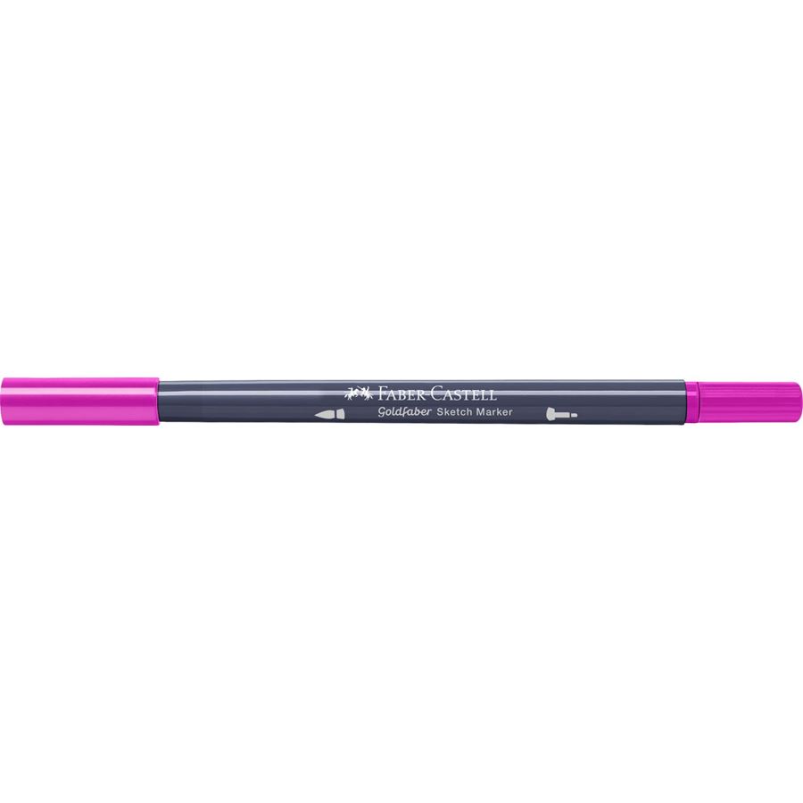 Faber-Castell - Goldfaber Sketch double pointe, 125 middle purple pink