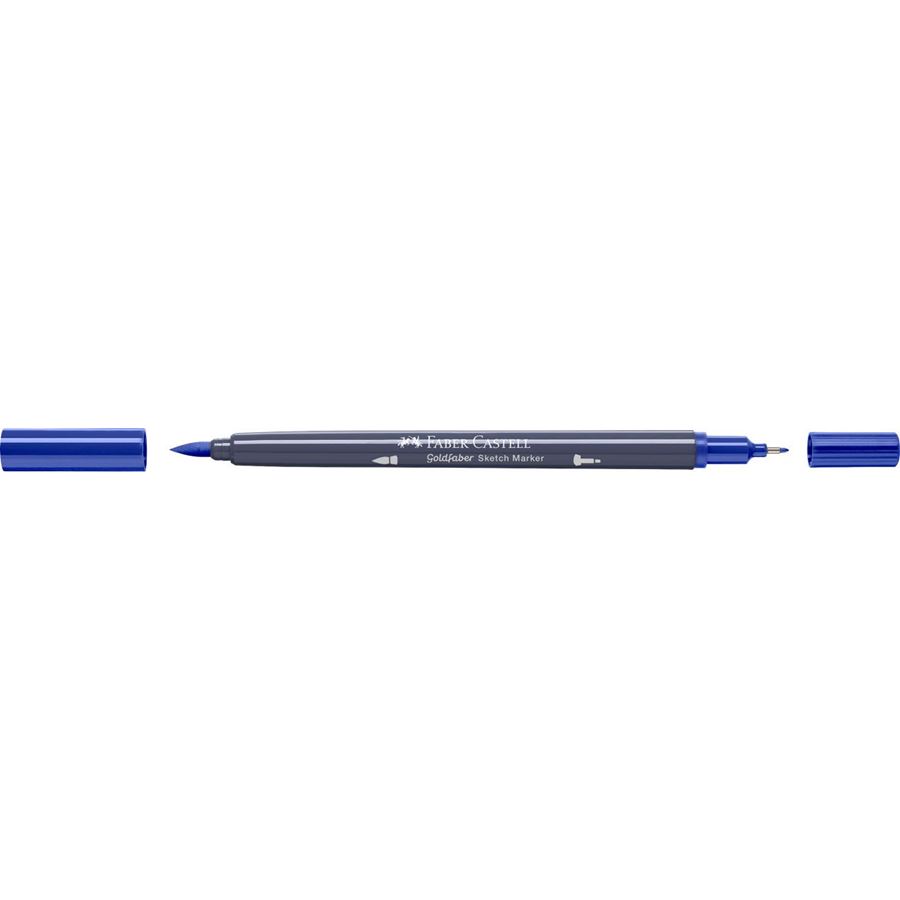 Faber-Castell - Goldfaber Sketch double pointe, 247 indanthrene blue