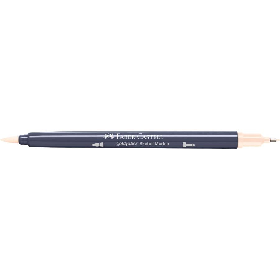 Faber-Castell - Goldfaber Sketch double pointe, 132 beige red