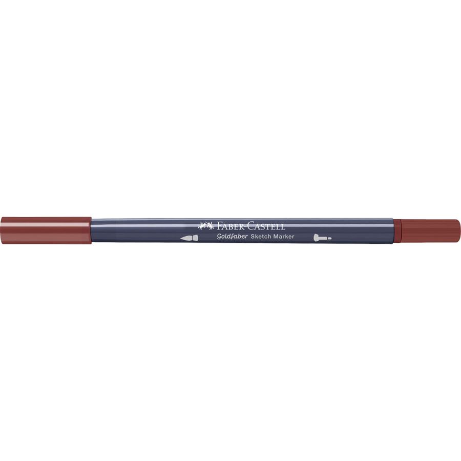 Faber-Castell - Goldfaber Sketch double pointe, 378 mahogany