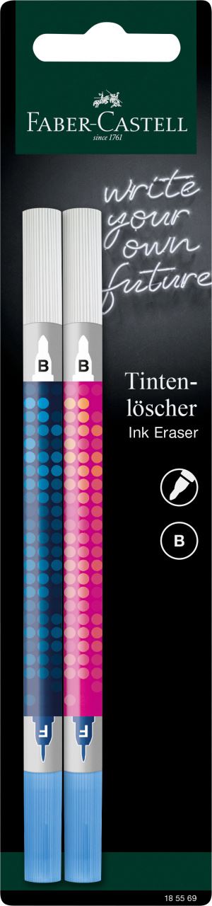 Faber-Castell - Blister de 2 effaceurs B